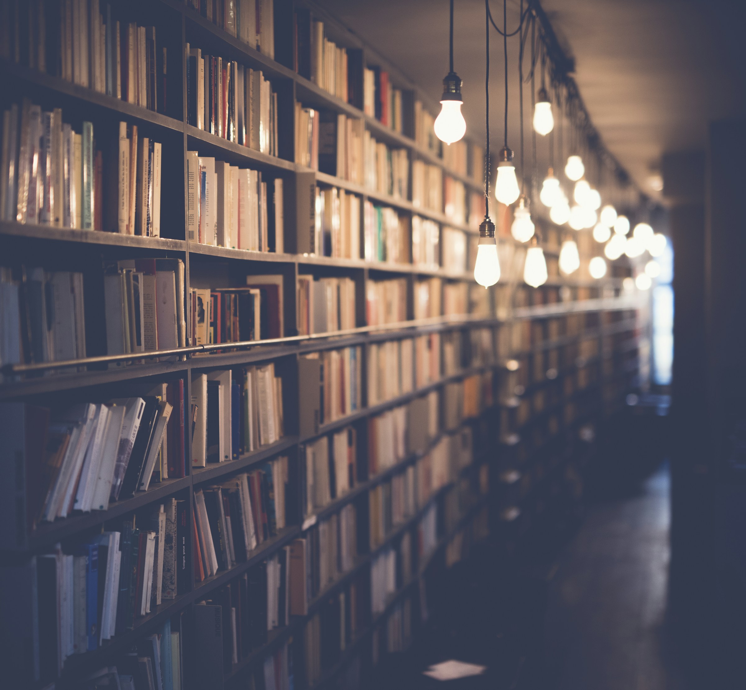 Study space with books and learning materials